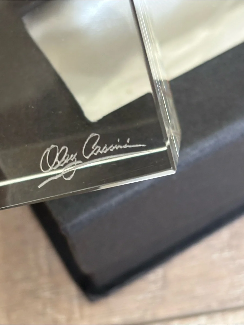 Crystal Candlesticks by Oleg Cassini